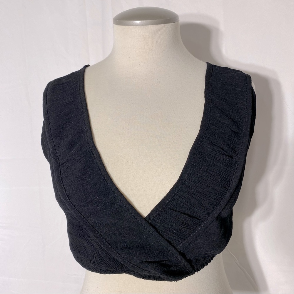 5/$25 Trendyol Black Deep V Bralette Bra Top L